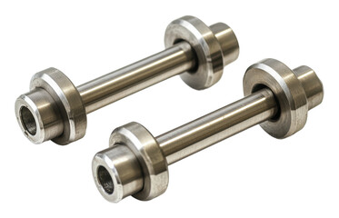 Precision-engineered metal parts, cut out - stock png.