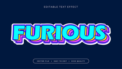 Furious text effect, 3d style text effect