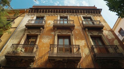 Fototapeta premium Historical building concept in the heart of Madrid, Spain.