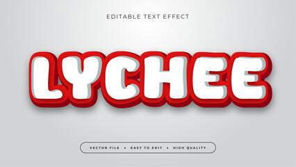 Colorful Editable Text Effect: Lychee