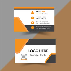 Corporate and clean Creative business card template. Minimalistic Business Card.