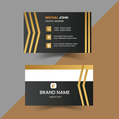 Corporate and clean Creative business card template. Minimalistic Business Card.