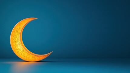 [Game Night board social] Luminous Night Landscape: Serene Mosque Reflections under Glowing Crescent Moon