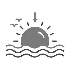 Fototapeta premium Sunset Icon