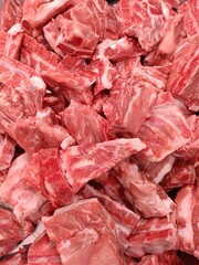 Fresh Pork Bone for sale in supermarket