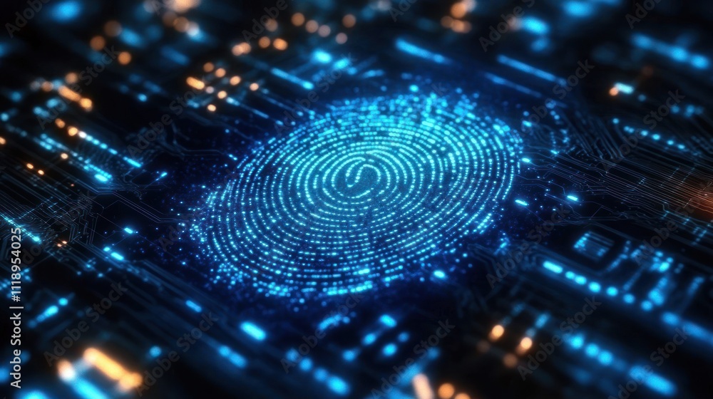 Poster fingerprint scanner for enhanced cybersecurity and secure online transactions