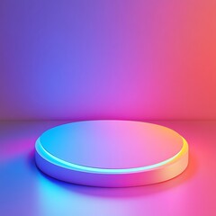 Neon Pedestal Product Display Stand