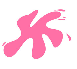 Splash pink abstract 