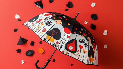 A charming kids umbrella the whimsical charac