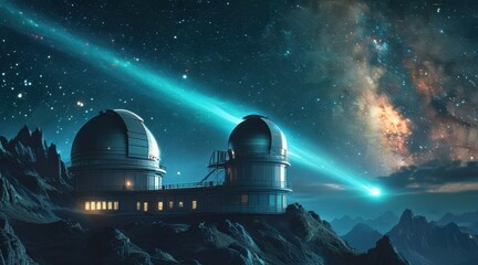 Comet with a Long Tail Passing Through the Milky Way