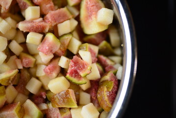  I made homemade fig jams.