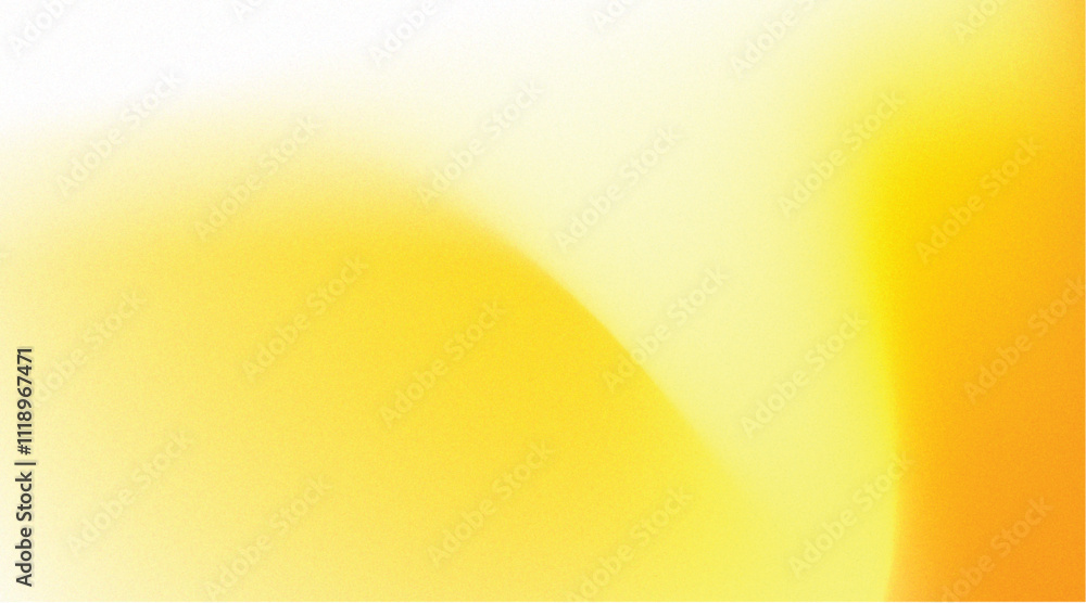 Wall mural abstract grainy soft and vibrant yellow gradient pattern on white background for summer or spring de
