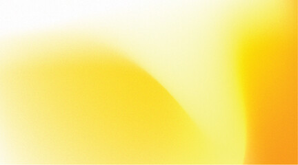 Abstract grainy soft and vibrant yellow gradient pattern on white background for summer or spring design themes