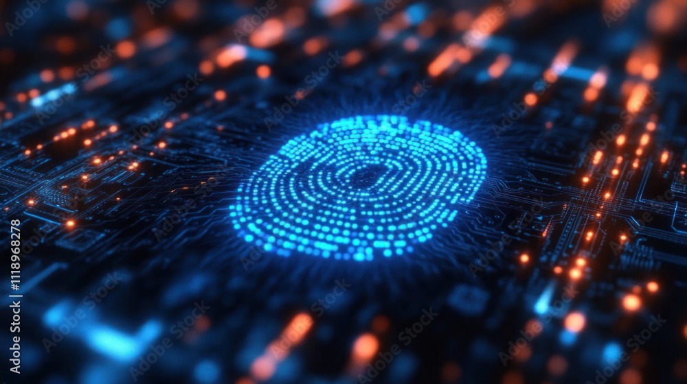 Poster fingerprint scanner technology for enhanced transaction security and cybersecurity