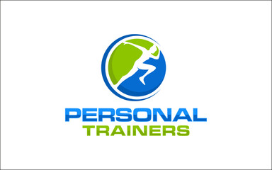 Illustration graphic vector of personal trainer logo design template
