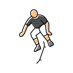 freestyle skating color icon vector. freestyle skating sign. isolated symbol illustration