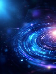 Fototapeta premium Futuristic Digital User Interface Design with Abstract Elements