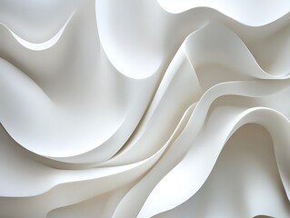 Obraz premium Elegance in Motion: A Dance of White Swirls