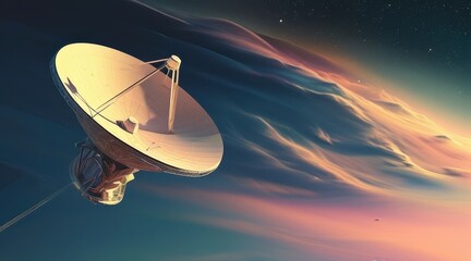 Retro-Futuristic Satellite