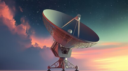 Retro-Futuristic Satellite