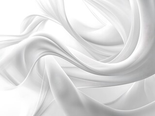 Obraz premium Elegance in Motion: A Dance of White Swirls