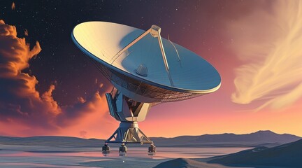 Retro-Futuristic Satellite