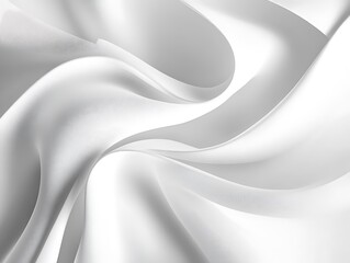 Elegance in Motion: A Dance of White Swirls