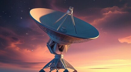 Retro-Futuristic Satellite