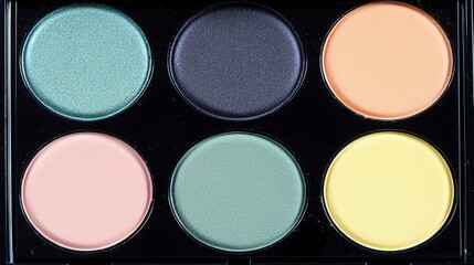 Creative makeup application techniques studio tutorial video color palette overhead view beauty tips