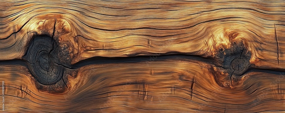 Poster hyper-realistic wooden texture close-up showcasing intricate oak grain patterns in warm natural ligh