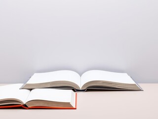 Book cover mockup with editable background featuring a blank book with customizable design elements and colors, minimalistic, product display