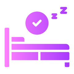 bed time gradient icon