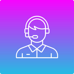 Call Center Agent Icon
