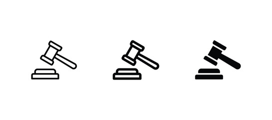 judge gavel icon vector. gavel icon vector