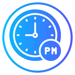 clock gradient icon