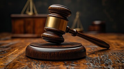 Law protection is represented through a gavel and court building illustration