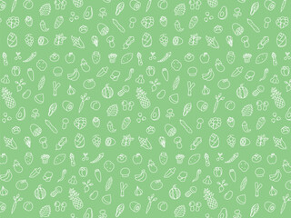 野菜果物キノコの壁紙イラスト