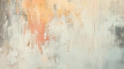 Abstract Art Canvas Texture: Beige, Gray, Peach Hues, Expressive Strokes, Visual Delight, Creative Inspiration