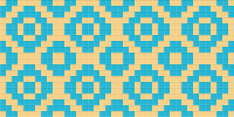 Seamless traditional woven pattern called Anyaman
