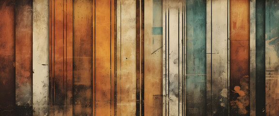 Stylish abstract background with vertical lines in warm and cool colors for creative projects
