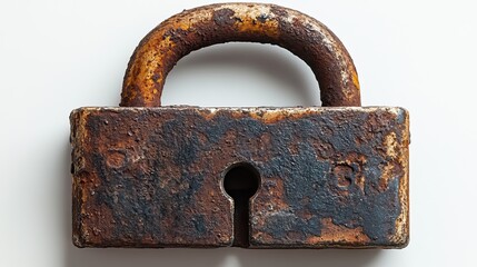 Padlock designed for home security and safeguarding valuables, presented against a crisp white backdrop