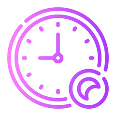 clock gradient icon