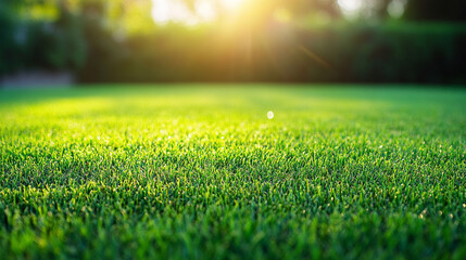 Fototapeta premium vibrant green synthetic grass background symbolizing eco-friendly concepts artificial nature modern design sustainability and versatility in decoration or environmental themes