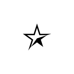 star icon and favorite icon. Vector illustration isolated on white background.