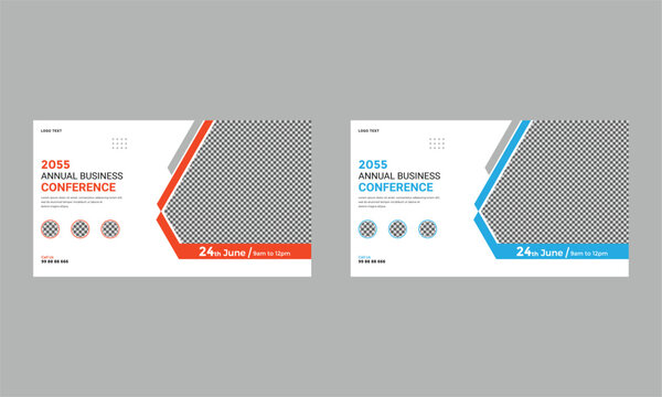 conference social media post web banner design.