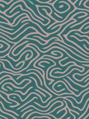 Abstract wave pattern design with turquoise and pink tones suitable for wallpaper and creative overlays in modern projects