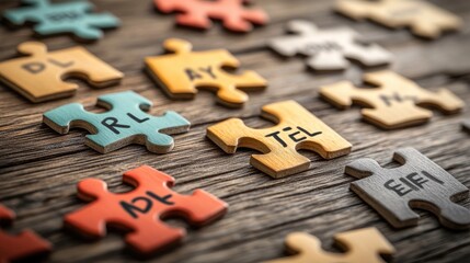 Connecting Abstract Puzzle Pieces: Solving Complex Challenges Together Strategically and Efficiently.
