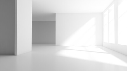 Obraz premium plain white background portraying a stark contrast between order and disorder evoking feelings of unpredictability fluidity and boundless creative energy