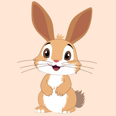 happy rabbit character