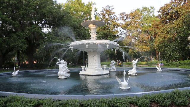 View at Forsyth Fountain - Savannah, Georgia